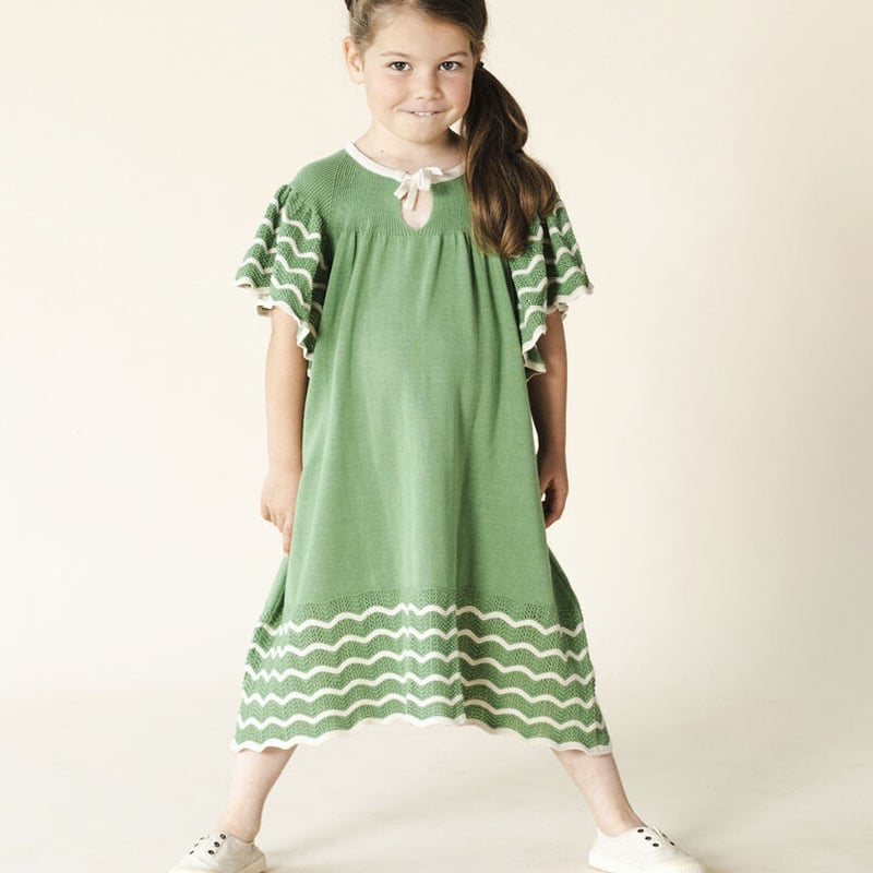 Mabli 2023SS Gwendolen Romper Fern ベージュbabytoly - ロンパース