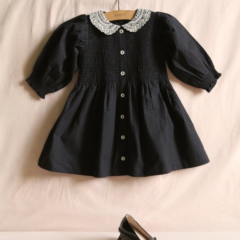 Bonjour Diary ワンピースとヘアクリップ　4y Bonjour Diary ワンピースとヘアクリップ 4y