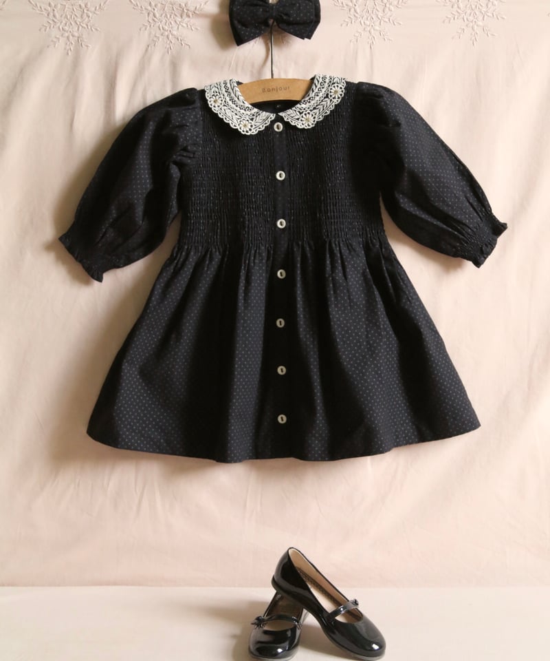 Bonjour Diary ワンピースとヘアクリップ　4y Bonjour Diary ワンピースとヘアクリップ 4y