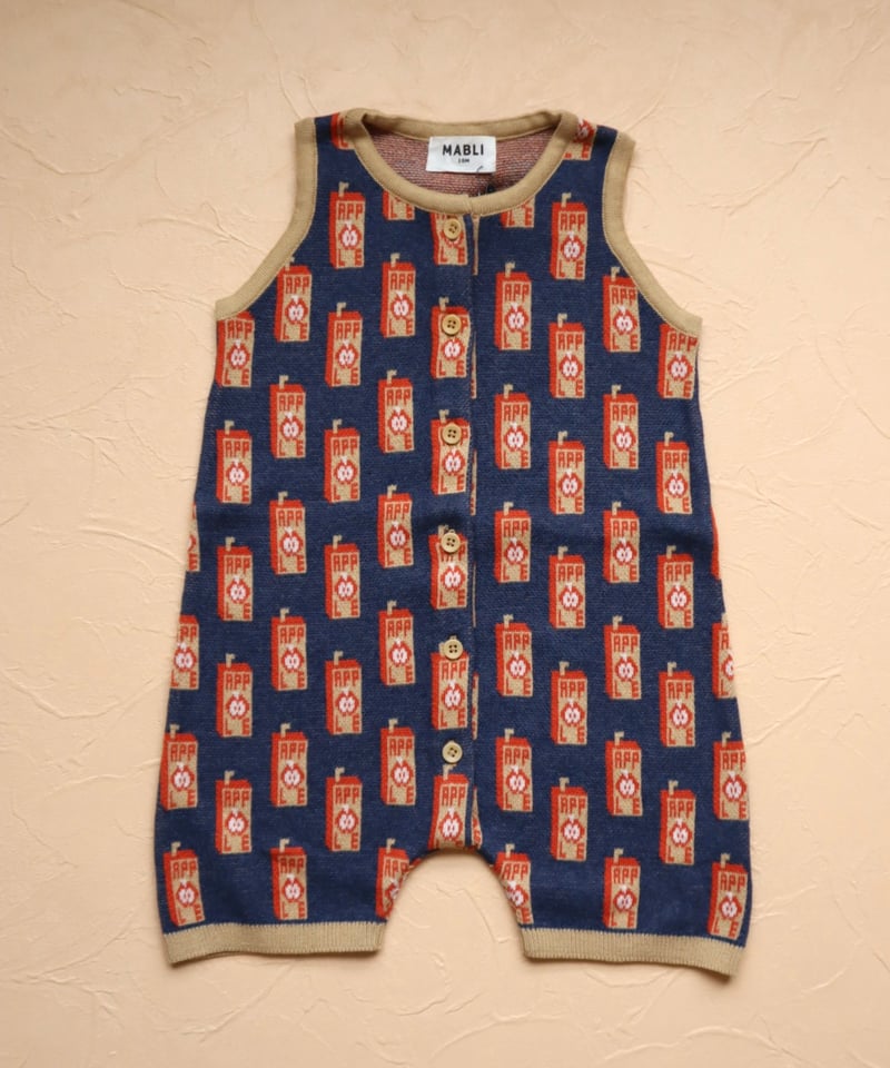 MABLI]【残りわずか！】JUICE BOX ROMPER | RED APPLE | R