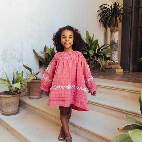 LALI ワンピース 5y Lali Kids]【残りわずか！】Siena Dress | Opaline Silk |