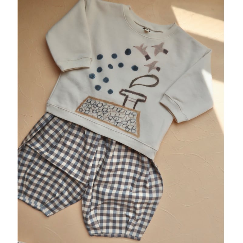 【新品】organic zoo 1-2y Gingham Lodge Pants Shoreline Gingham Lodge Pants | Organic Zoo