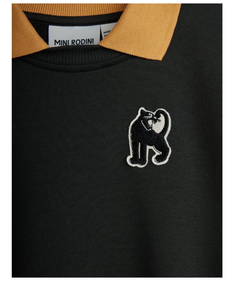 mini rodini]【残りわずか！】Panther patch collar sweat