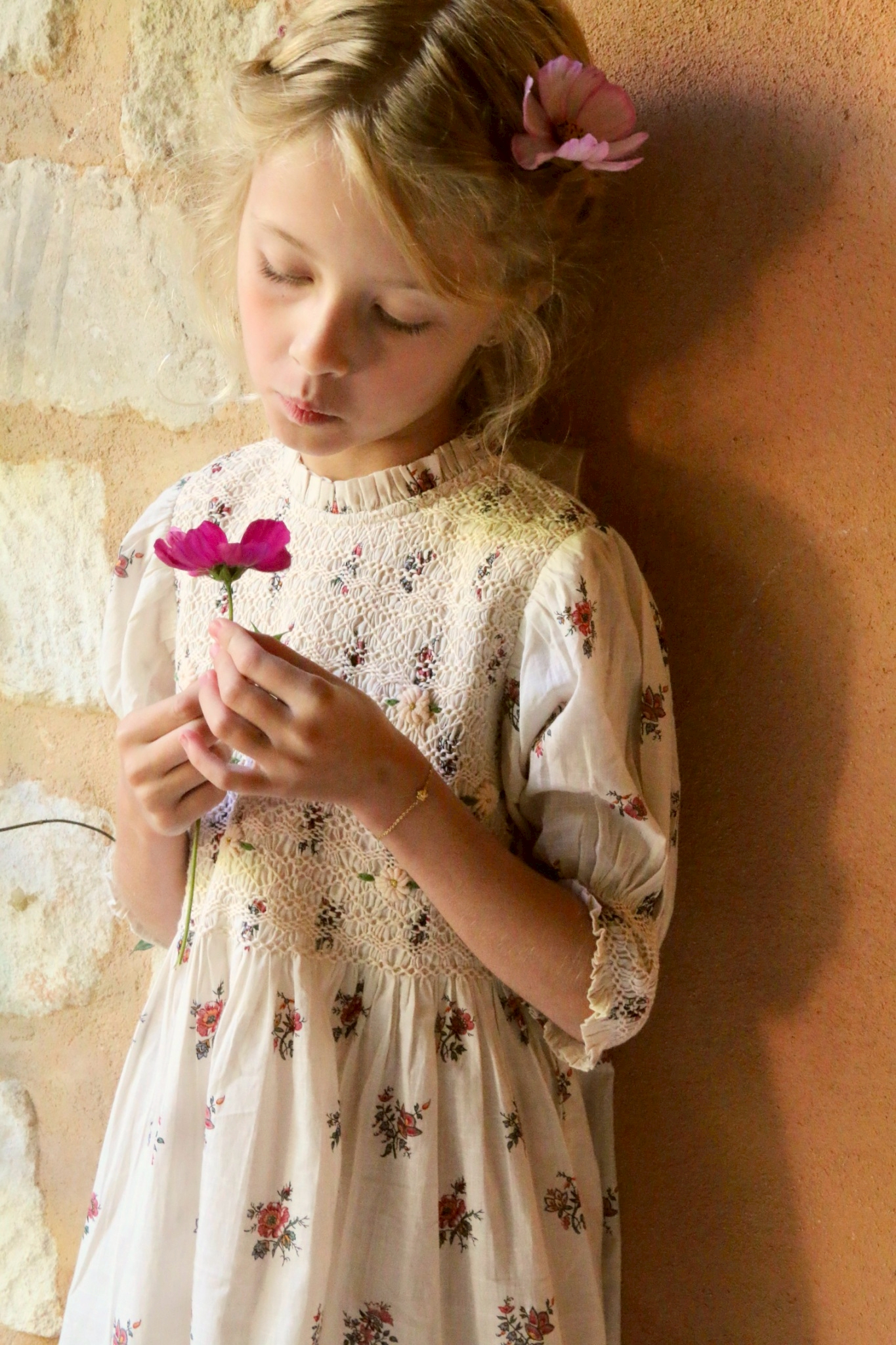 BONJOUR DIARY]【残りわずか！】Handsmocks blouse | Gard