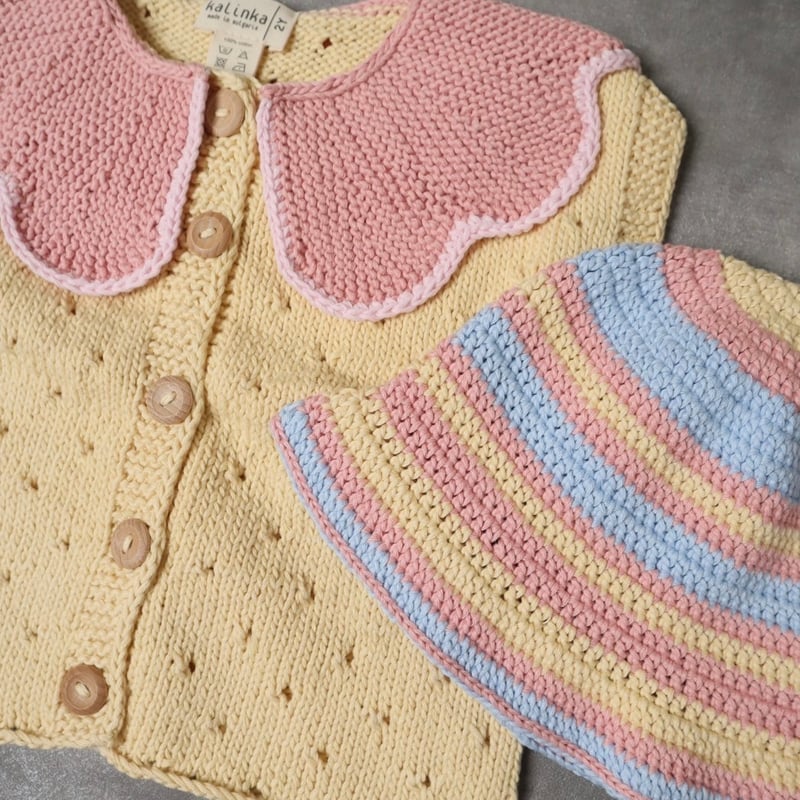 Kalinka] Lavender Hat | Pineapple/Blue | RonRo