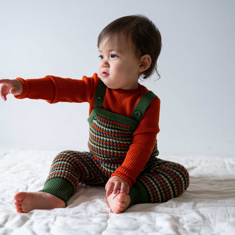 MABLI]【LAST2点！】SYLFAEN SKINNY RIB | PUMPKIN |