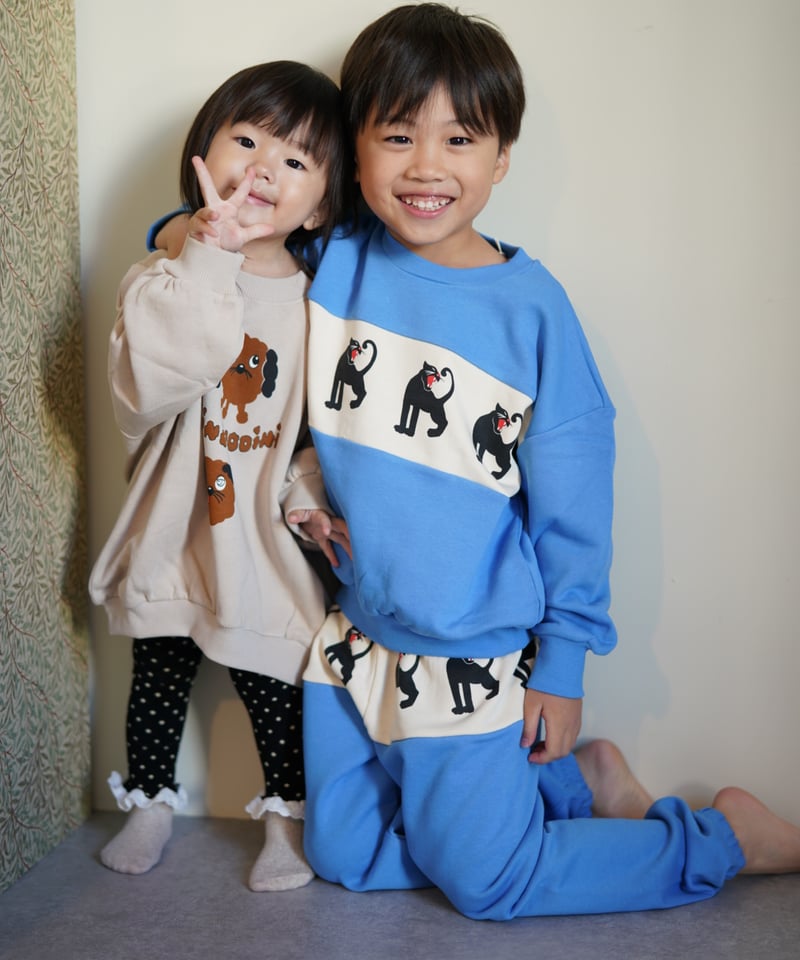 mini rodini] Doggies sp sweatshirt | Grey | Ro