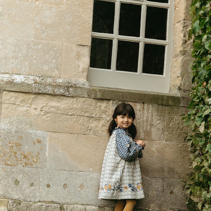 lali kids TULIP DRESS ワンピース　8y TULIP DRESS, AUTUMN FLORAL – Lali
