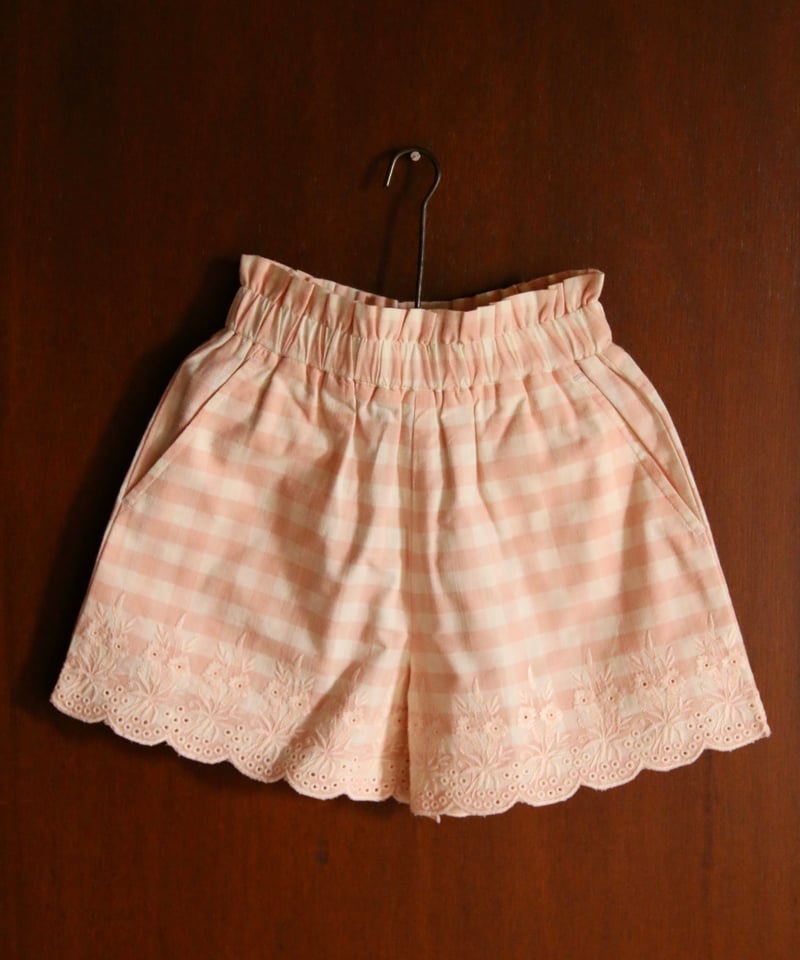 BONJOUR DIARY] Embroidered short & top set |