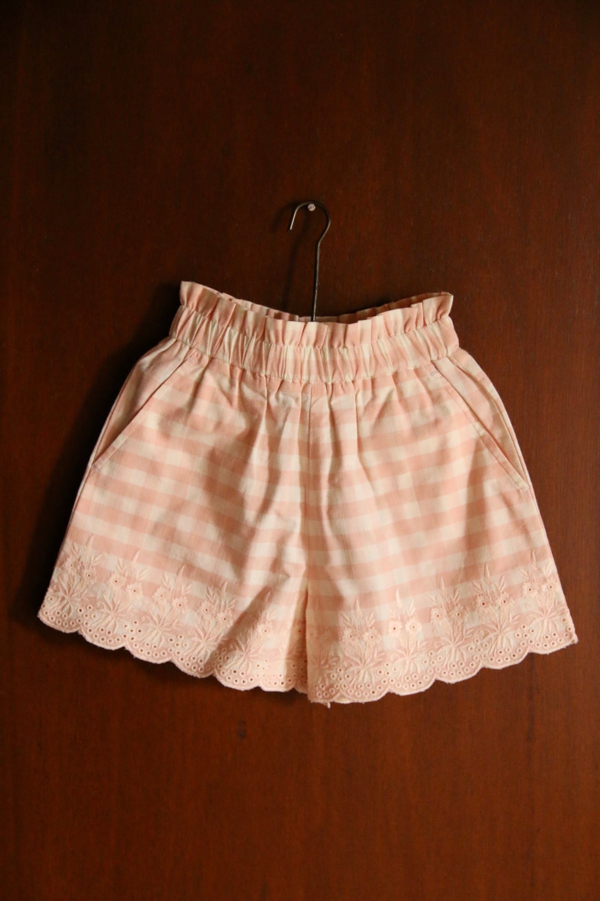 BONJOUR DIARY] Embroidered short & top set |