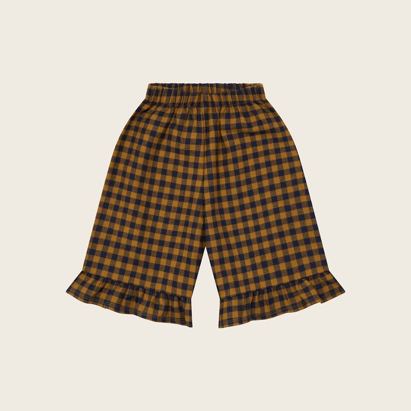 ボトムス organic zoo Gingham Frill Culottes ORGANIC ZOO] Blueberry Gingham Frill Culotte