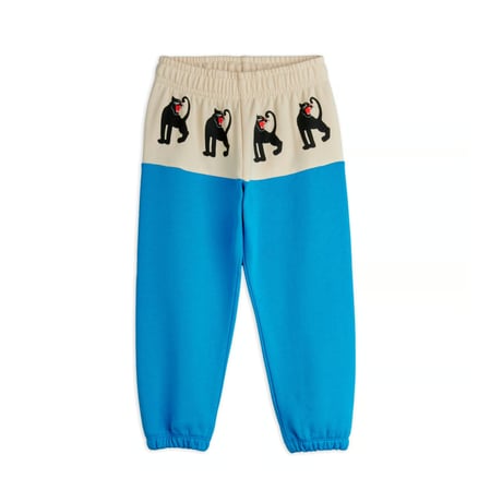 [mini rodini] Panther panel sweatpants | Blue