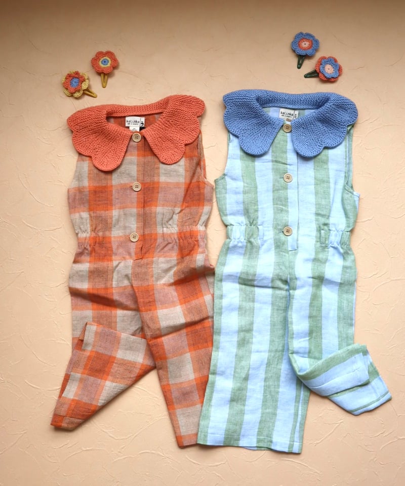 Kalinka]【残りわずか！】Cordelia Overall | Pastel Stri