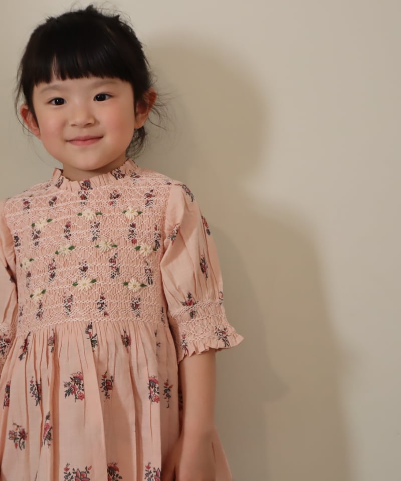 BONJOUR DIARY]【残りわずか！】Handsmocks blouse | Pink
