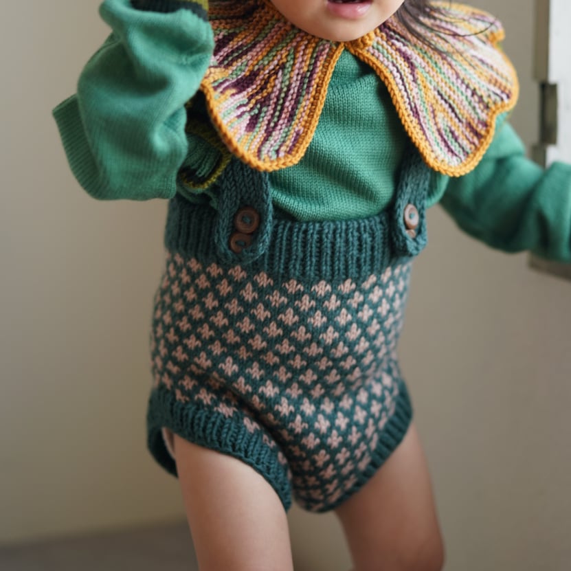 Kalinka] Edmund Shorts | Pine/Rose Quartz | Ro