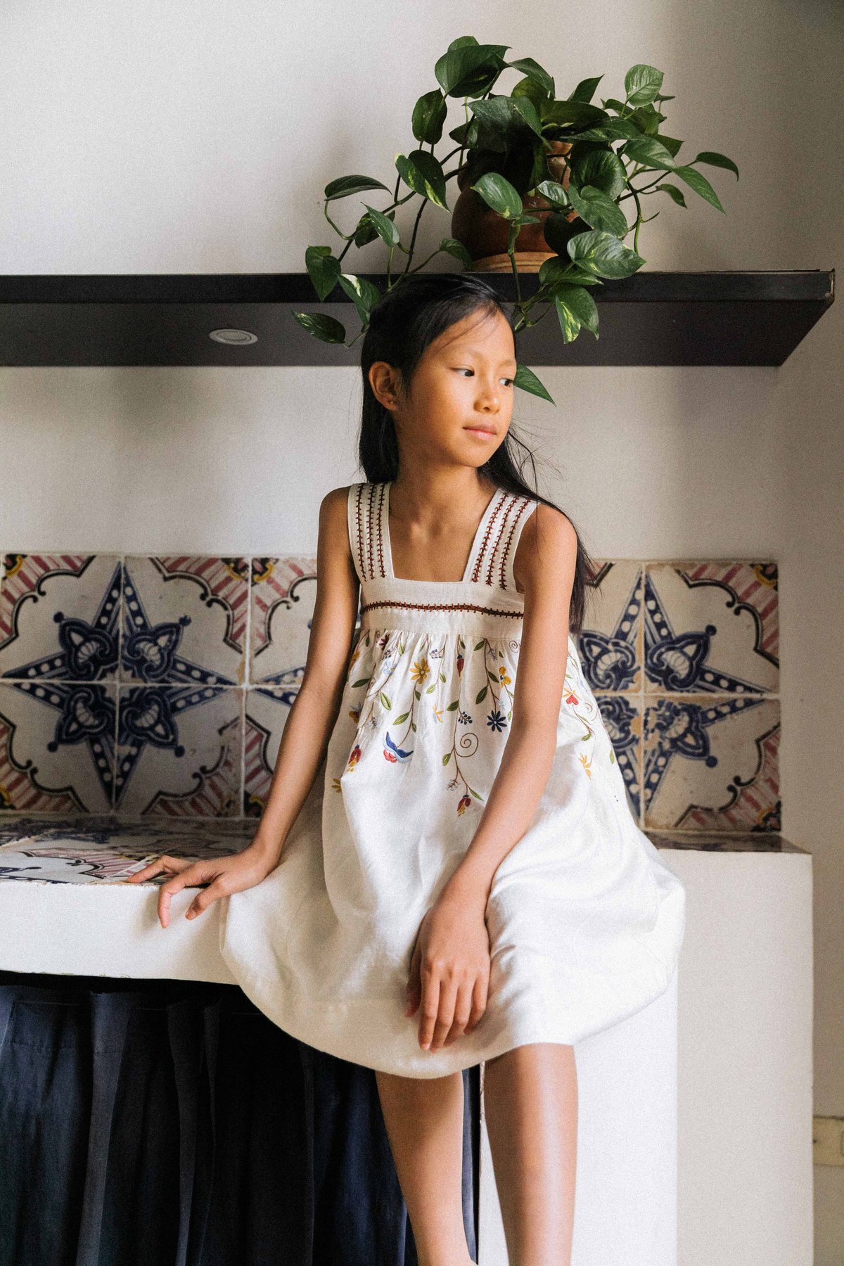 WN様 Lali Kids（ラリキッズ）　ワンピース　６Ｙ Lali Kids] Crocus Dress | Airy Blue Linen | Ro