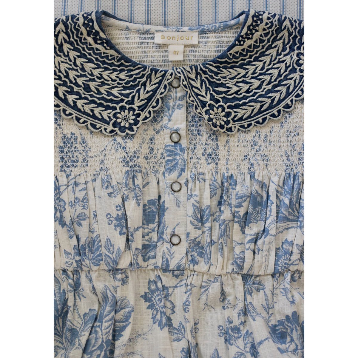 BONJOUR DIARY] | TUNIQUE + HAIR CLIP | Blue ta