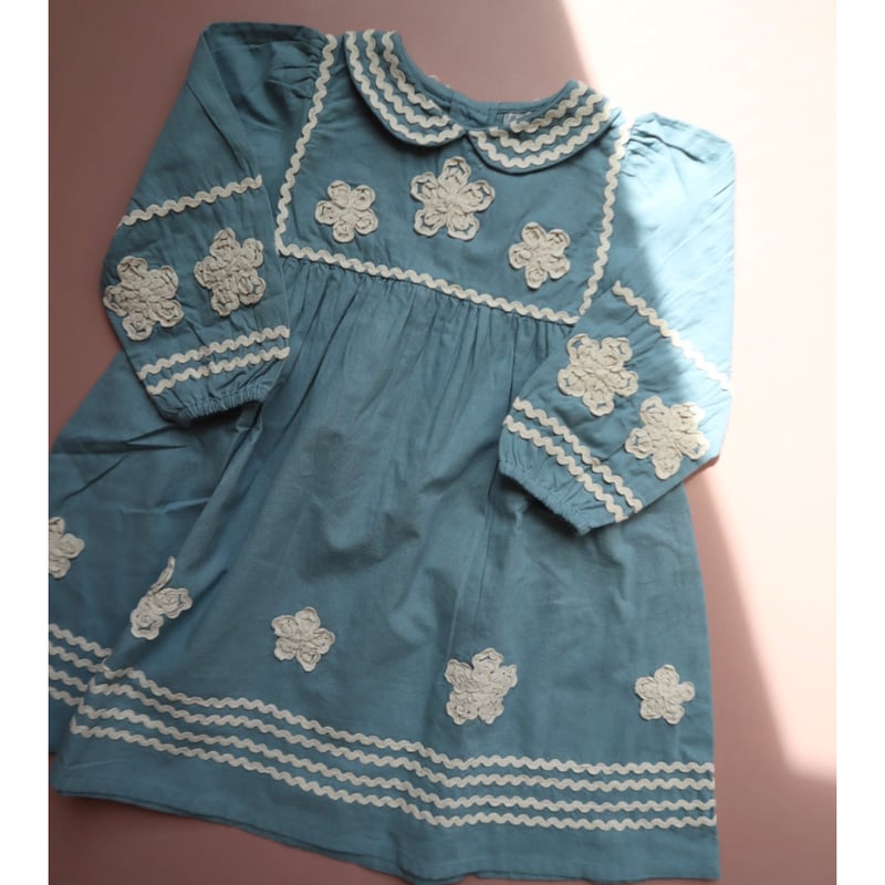 bebe organic セットアップ organic zoo ブルーギンガムチェックセットアップ 1-2y