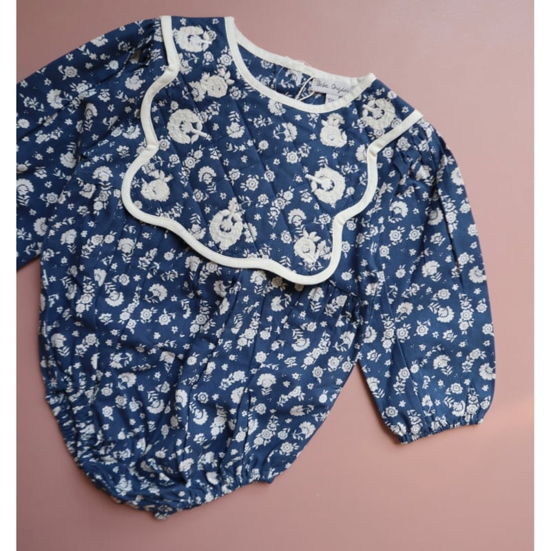Bebe Organic] Amari Romper | Padded Ditsy Flor