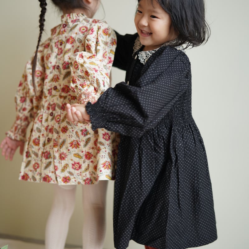 Bonjour Diary ワンピースとヘアクリップ　4y Bonjour Diary ワンピースとヘアクリップ 4y Bonjour Diary