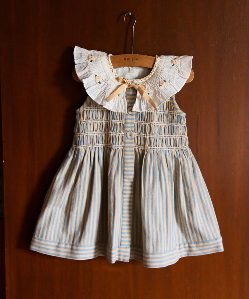 美品！bonjour diary ボンジュールダイアリー　2-3Y チュニック BONJOUR DIARY] Tunique with hairclip | Transa