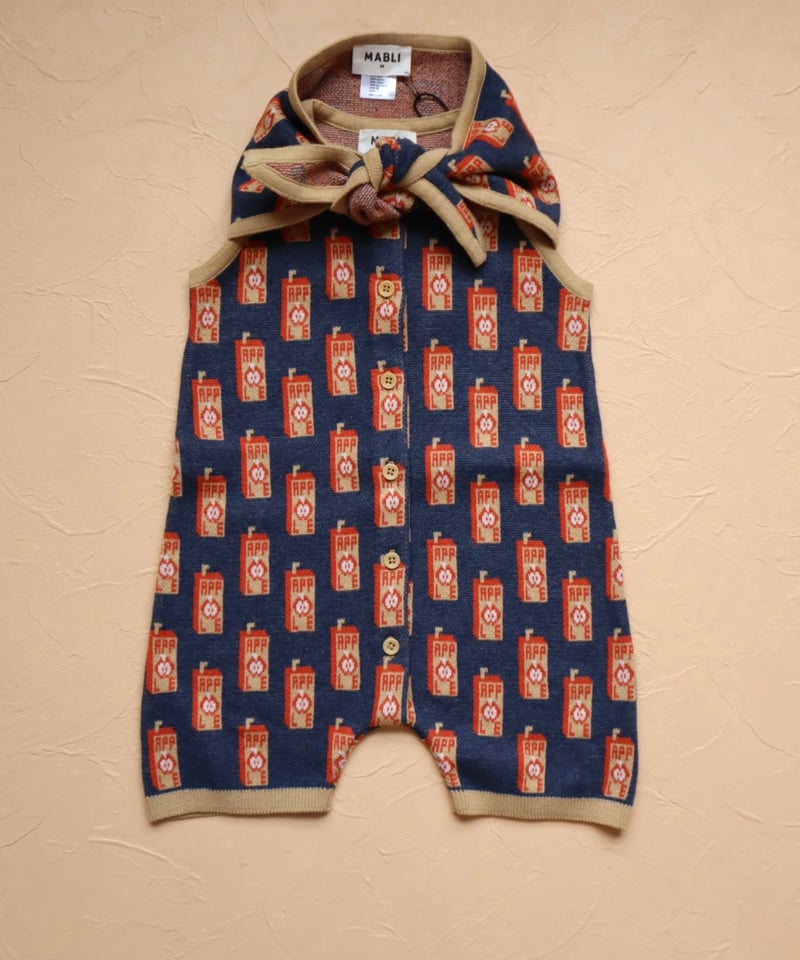 MABLI]【残りわずか！】JUICE BOX ROMPER | RED APPLE | R