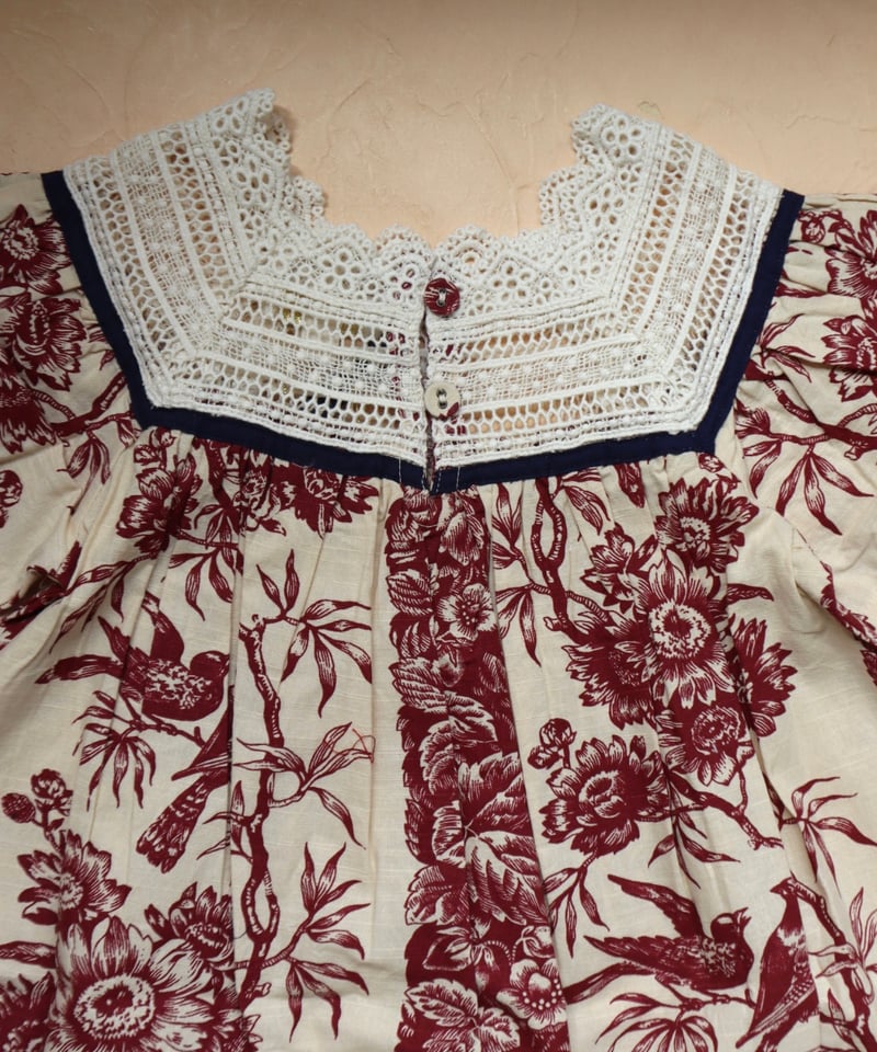 BONJOUR DIARY] Princess dress | Bird print- l