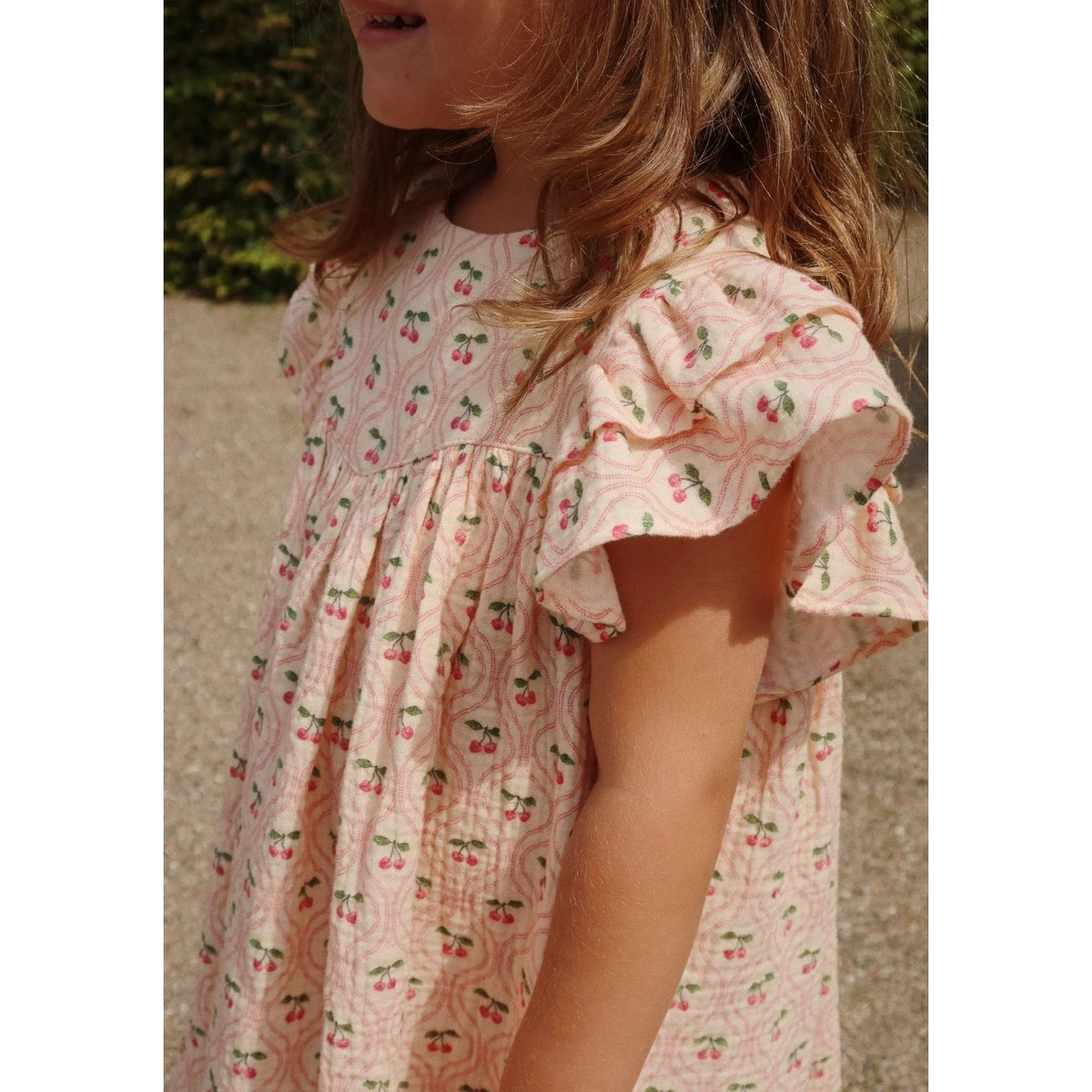Konges Slojd] COCO DRESS GOTS | CHERRY PINK MO