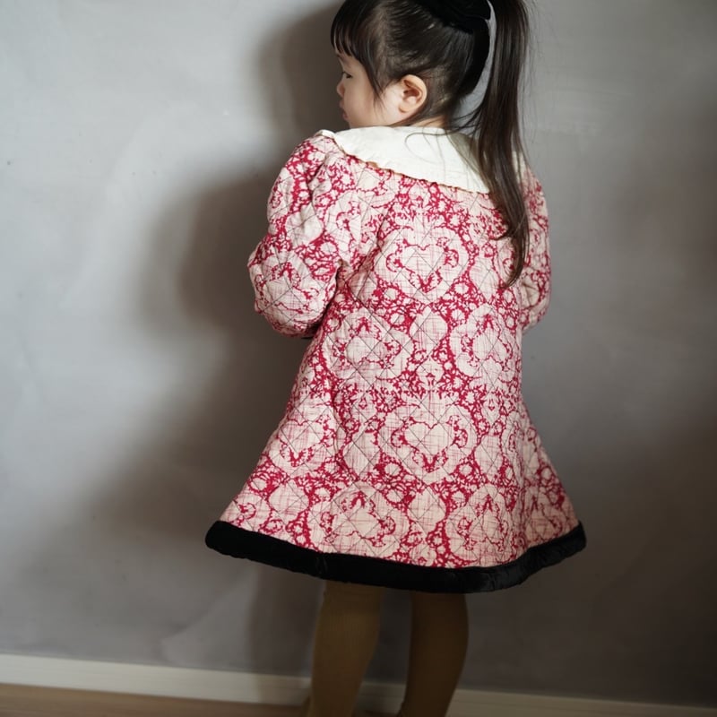 Bonjour diary QUILTED COAT DRESS Vichy Bonjour Diary Apron Dress