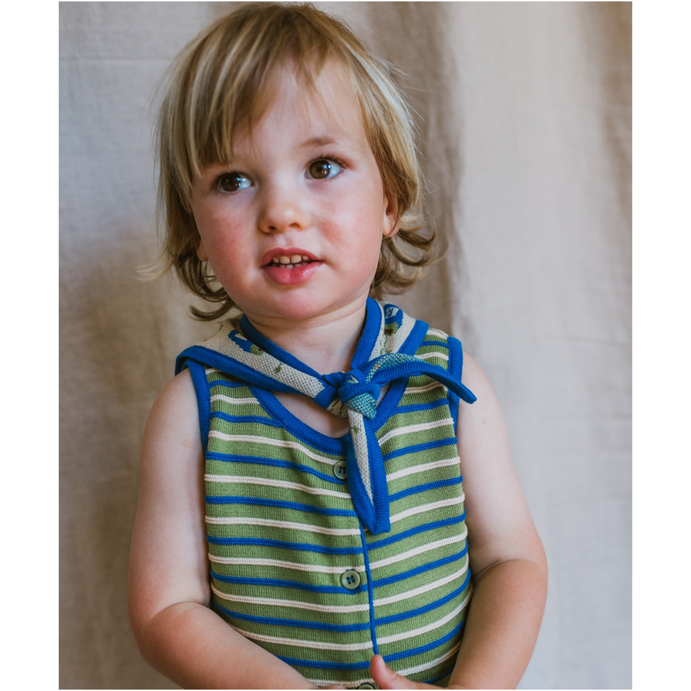 MABLI]【LAST1！！】DECK ROMPER | CLOVER STRIPE |