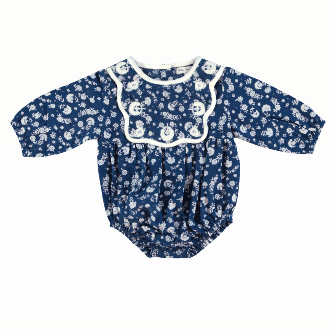 Bebe Organic] Amari Romper | Padded Ditsy Flor