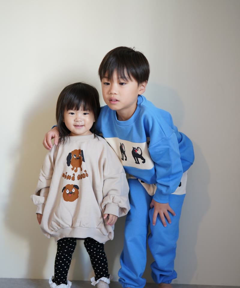 mini rodini] Doggies sp sweatshirt | Grey | Ro