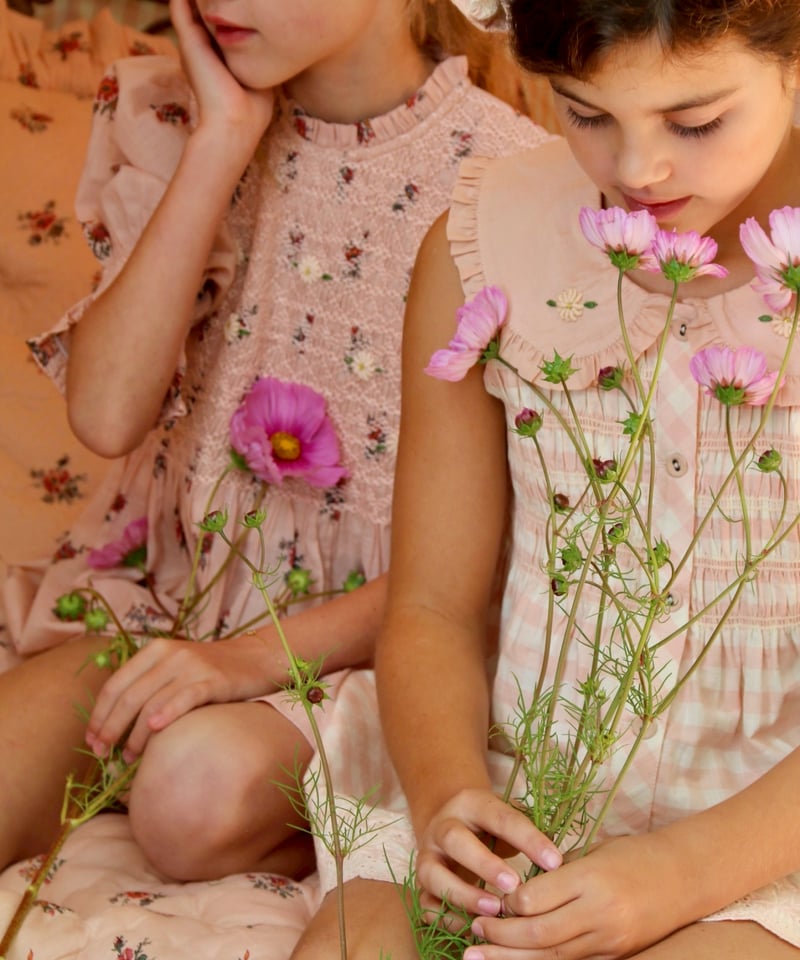 BONJOUR DIARY]【残りわずか！】Handsmocks blouse | Pink