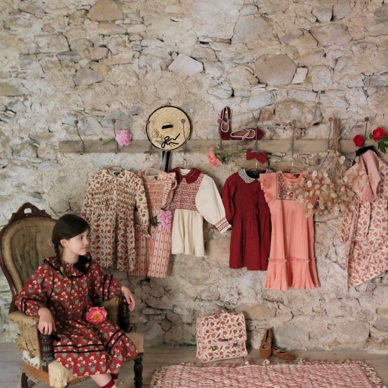 BONJOUR DIARY] HANDSMOCK BLOUSE WITH REMOVABL