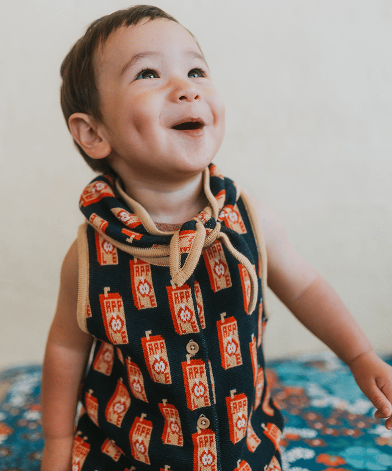 MABLI]【残りわずか！】JUICE BOX ROMPER | RED APPLE | R