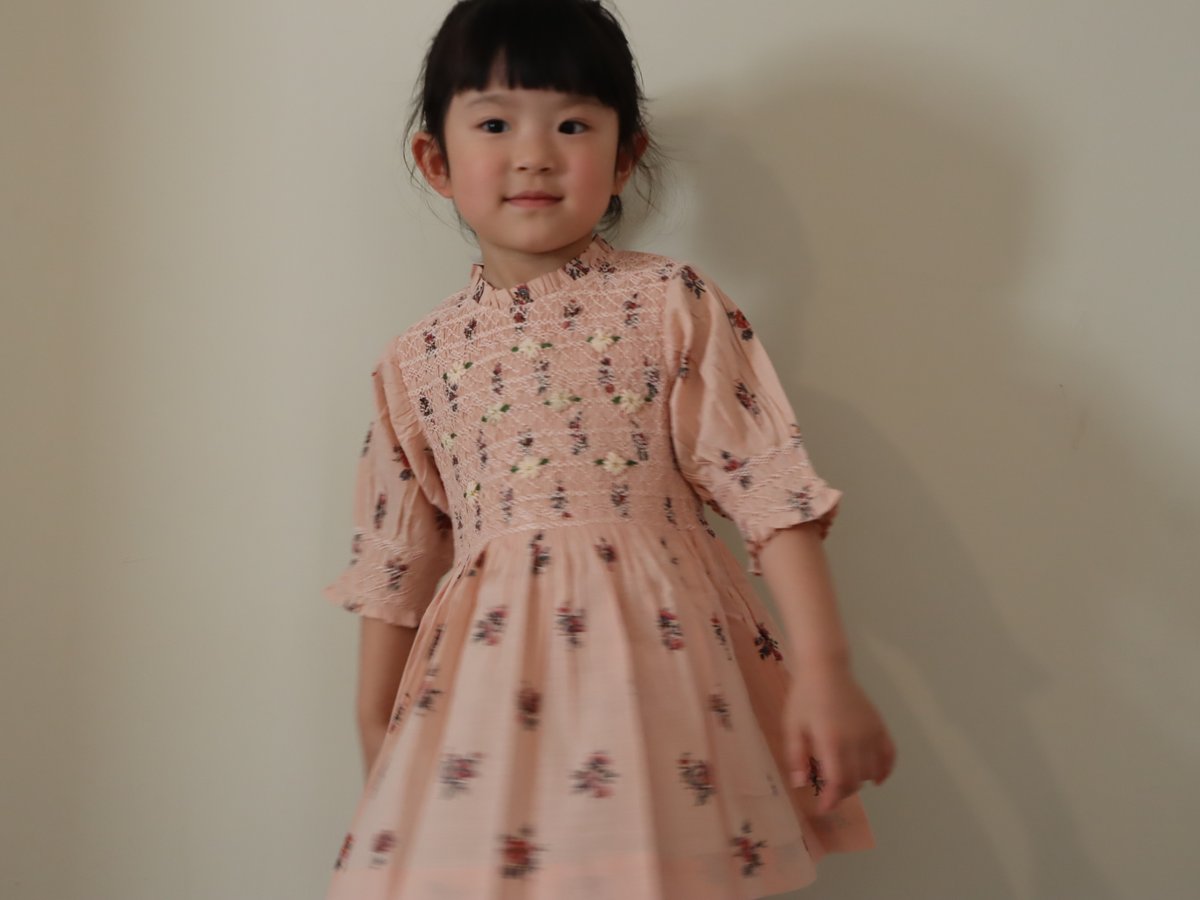 BONJOUR DIARY]【残りわずか！】Handsmocks blouse | Pink