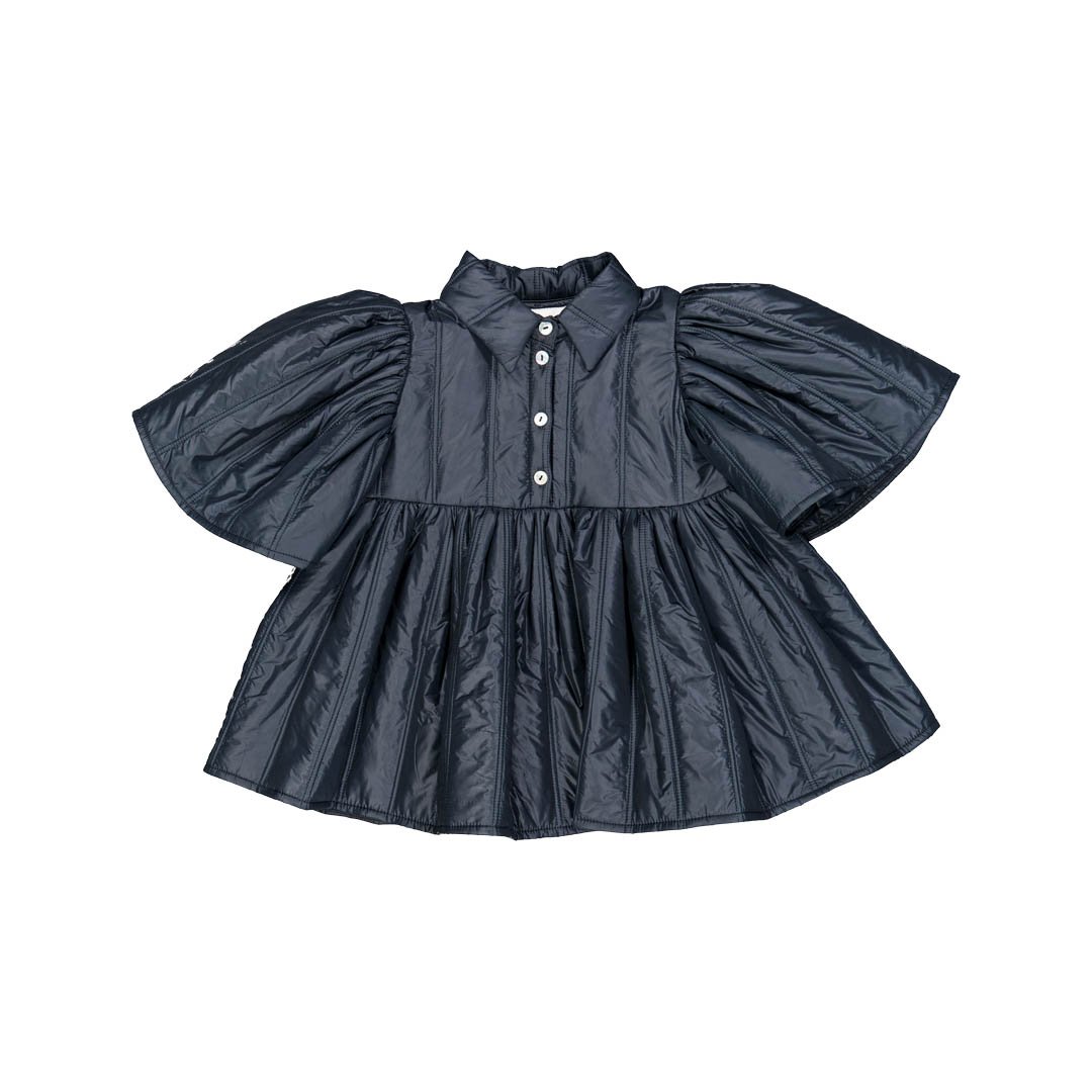 Christina Rohde 黒いフリルワンピース サイズ6 Christina Rohde] Top | blacknavy | RonRon bab