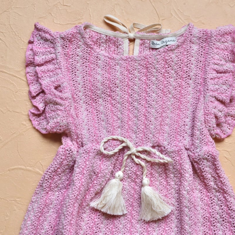 Bebe Organic セットアップ Bebe Organic Lisa baby set tulip jacquard/9m.12m.24m