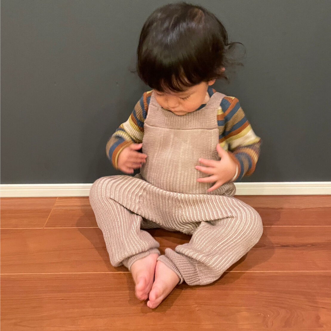 ボトムス MABLI / TIRION DUNGAREES MABLI] TIRION DUNGAREES / AZURITE BLUE×PEACAN