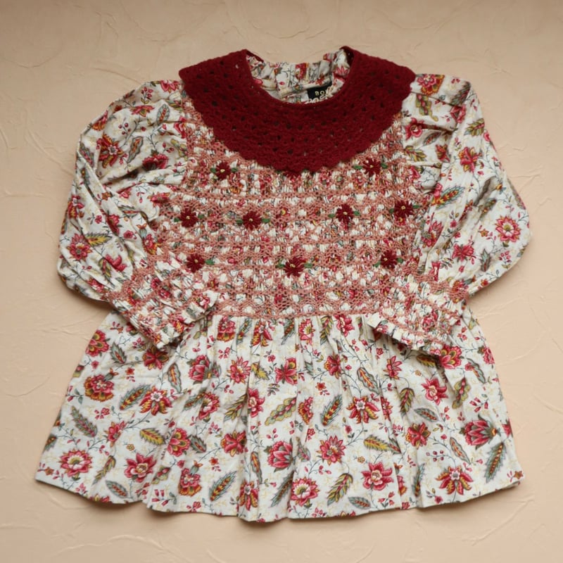 bonjour diary スモックブラウス　6Y bonjour diary スモックブラウス 6Y bonjour diary スモック