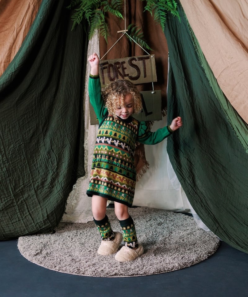 MABLI] SCOUT CAMP DRESS | MULTI | RonRon baby