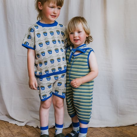 [MABLI]【LAST1！！】DECK ROMPER  | CLOVER STRIPE