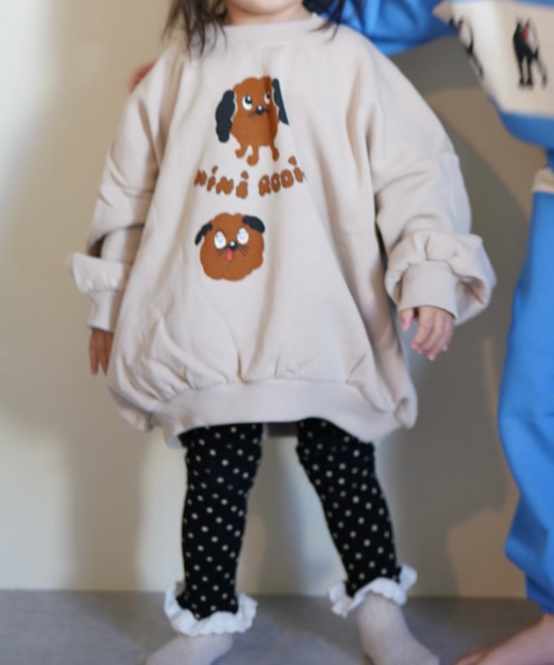 mini rodini] Doggies sp sweatshirt | Grey | Ro