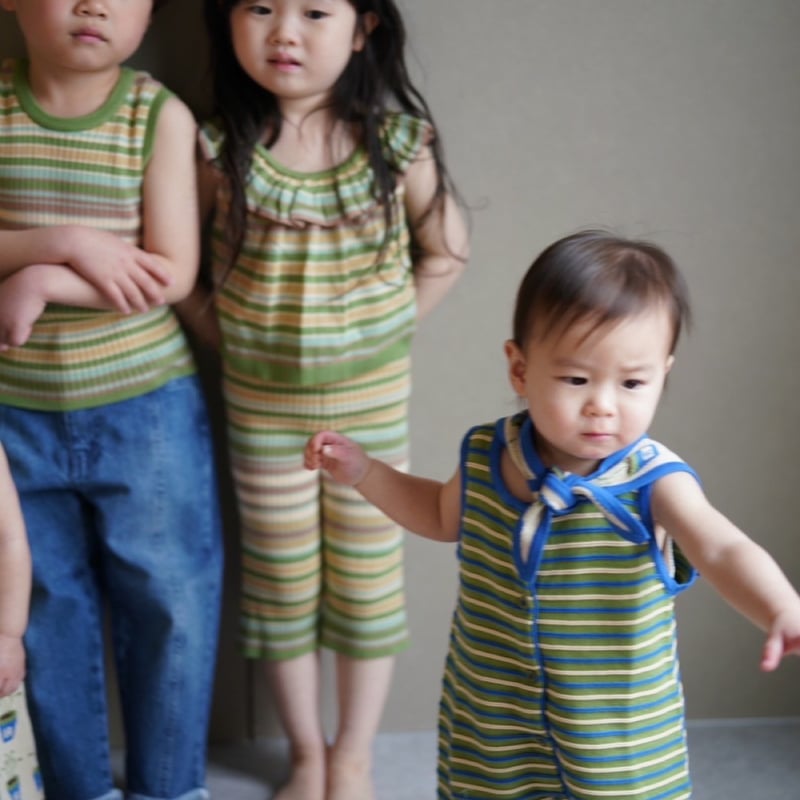 MABLI]【LAST1！！】DECK ROMPER | CLOVER STRIPE |