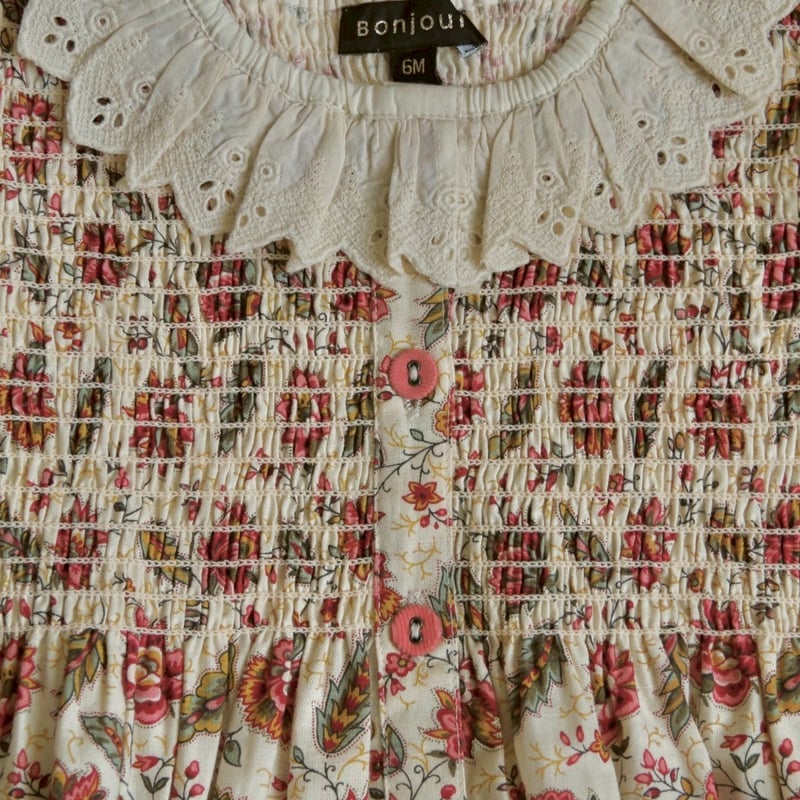Bonjour diary ブルマ　リバーシブル BONJOUR DIARY] BABY SET WITH REVERSIBLE BLOOM