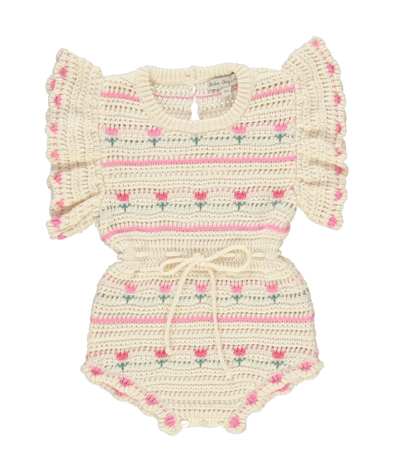 Bebe Organic] Paloma Romper | Tulip Crochet TL