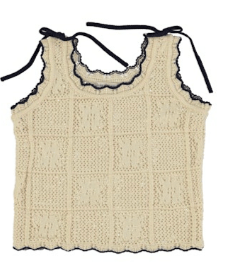Bebe Organic]【残りわずか！】Elina Top | Natural Lace