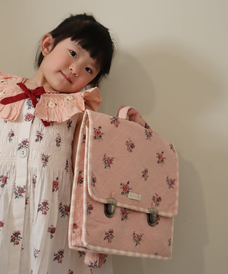 BONJOUR DIARY] Quilted school bag | Pink Gard