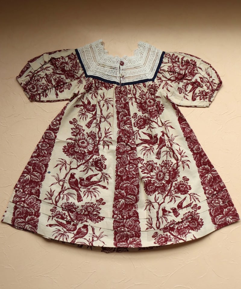 極美品 Bonjour diary 6Y SUNDRESS ドレス ワンピース BONJOUR DIARY] Princess dress | Bird print- l