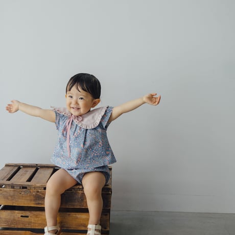 [Ron Ron Baby & Mom]【再入荷！！】02.frill collar (vintage  pink)